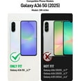 thumbnail image 2 of Poetic Guardian Case for Samsung Galaxy A36 5G, [2 Front Frame] [20 FT Mil-Grade Drop Tested] [Screen Protector Work with Fingerprint ID] Full Body Shockproof Rugged Clear Cover, Blue/Clear, 2 of 7