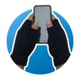 thumbnail image 1 of Guantes Cortos Sin Dedos Invierno Frio De Punto Unisex, 1 of 5