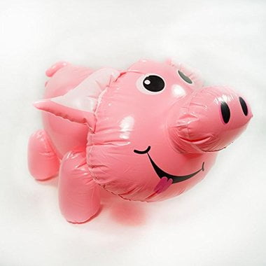 large inflatable pig