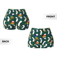 thumbnail image 6 of Yiaed Lgbt Penguin Print Women's Athletic Shorts Running Shorts Sporty Short High Waisted Elastic Workout Shorts for Yoga Gym Running & Sports -Small, 6 of 8
