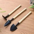 thumbnail image 2 of PENGXIANG 3 Pcs/Ensemble Mini Pelle Poignée en Bois Outils de Desserrage pour Plantes en Pot, 2 of 7