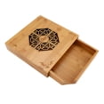 thumbnail image 5 of Gseagtia Drawer Type Carved Lightproof Dust-proof Natural Bamboo Storage Box for Tea Cake, 5 of 8