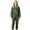 Z4 Army Green, variant on REDARER Girls Hooded Pajama with Ears Winter Warm Sleepwear for Kids Cozy Loungewear,Kids Clothing,Size:7-8 Years