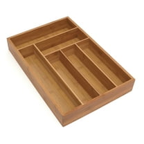 Lipper International Bamboo Deep Flatware Organizer