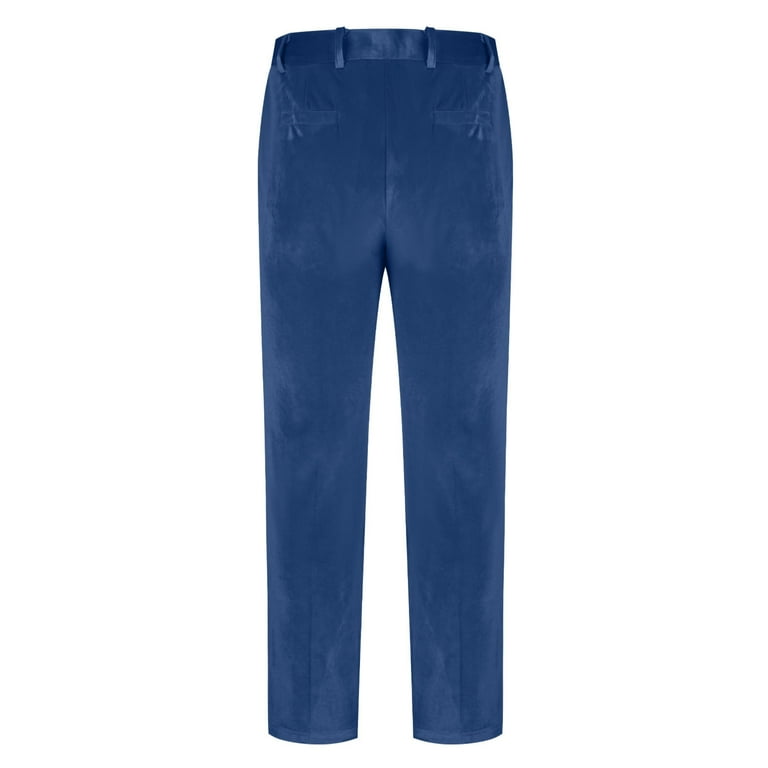 princess polly baby blue dress Elegance Softness velvet flared pants in blue - Dorothee Schumacher main image 1