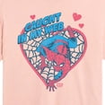 thumbnail image 2 of Spider-Man - Caught in My Web Heart Cropped Graphic T-Shirt, 2 of 4
