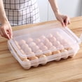 thumbnail image 1 of Caja para huevos para refrigerador, caja para guardar huevos, caja para guardar huevos frescos para el hogar, caja para huevos portátil con múltiples compartimentos para la cocina, bandeja multicapa, 1 of 6