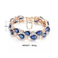 thumbnail image 3 of Women Fashion Rose Gold Filled Multicolor Cubic Zircon AAA Beauty Bracelet 17-19, 3 of 8