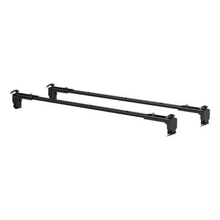 CURT 18122 Black Steel Quick-Release Roof Rack Crossbars, Fits Select Jeep Wrangler JL, Gladiator