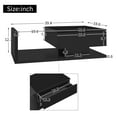 thumbnail image 2 of HMYG Coffee Table,High-Gloss Black,Side Tables,Coffee Tables with Glass and LED Effect, 2 of 4