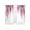 Pink, variant on Pink Sheer Curtains 45 Inch Length 2 Panels Set, Summer Botanical Leaves Watercolor Voile Window Treatment Rod Pocket Small Kitchen Curtains Drapes for Bedroom 52"x45"x2