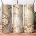 thumbnail image 2 of [NO STRAW] Bride to Be Skinny Tumbler 20oz, Bachelorette Party Stainless Tumbler , Wedding Bridesmaid Gift, Bridal Coffee Cup, 2 of 3