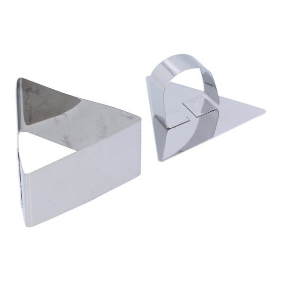 Triangular Cake Ring Mold - Stainless Steel Dessert & Pastry Cutter 4x7cm