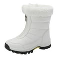 thumbnail image 3 of YLYL Women Winter Boots Heel Slip on Winter Waterproof Slip Resistant Cold Weather Shoes, 3 of 9