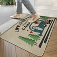 thumbnail image 4 of Camper RV Travel Trailer Door Mat, Camping Rug Decor for Campervan Caravan Motorhomes, Funny Gift for Campers - Life is Better Around The Campfire, 4 of 6