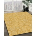 thumbnail image 3 of Ahgly Company Machine Washable Indoor Rectangle Transitional Chrome Gold Yellow Area Rugs, 5' x 7', 3 of 7