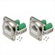 thumbnail image 1 of Adaptador de Terminal de Tornillo de Montaje en Panel RJ45 de 2 Piezas, Conector de Montaje en Panel Hembra RJ45/8P8C, Extensor de Terminal Sin Soldadura RJ45, 1 of 5
