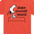 thumbnail image 3 of Peanuts - Make Yourself Heard - Toddler & Youth Short Sleeve Graphic T-Shirt, 3 of 7