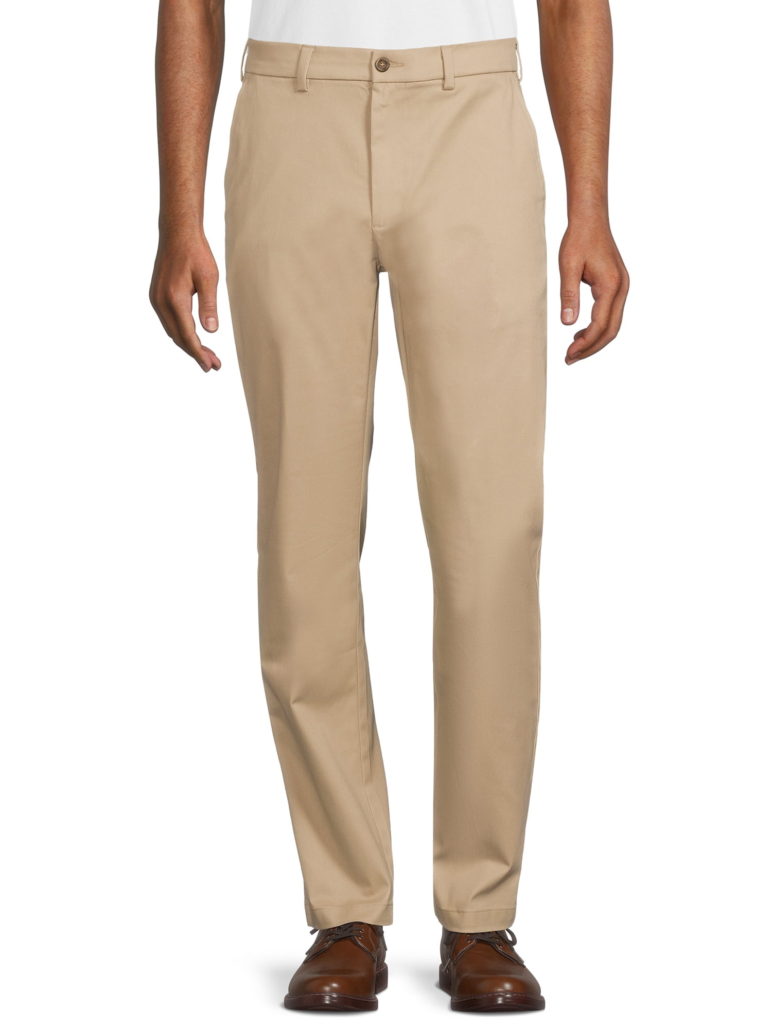 Essentials Men's Stain & Wrinkle Resistant Straight-fit Stretch Work Pant