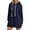 Navy, variant on Womens Hoodie Dress 2026 Fall Winter Fashion Long Sleeve Side Slit Hem Half Zip Hooded Sweatshirt Dress Pullover with Pockets