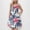 Multicolor, variant on Drovellove 2026 Ruched Cake Dress for Women U-Neck Sleeveless Palm Tree Print Plus Size Summer Dresses, Chiffon Loose Tiered Ruffle Hem Boho Casual Beach Vacation Sundress