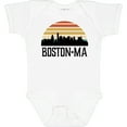thumbnail image 3 of Inktastic Boston Massachusetts Skyline Sunset Boys or Girls Baby Bodysuit, 3 of 5