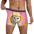 thumbnail image 2 of Kdxio Men's Boxer Briefs with A Funny Cat Print - Comfortable and Breathable Underwear for Everyday Wear, 2 of 7