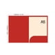 thumbnail image 1 of Carpeta de bolsillo Carpeta en forma de L Diseño biselado Bolsillo incorporado Carpeta de papel práctica, 1 of 1