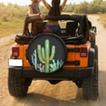thumbnail image 3 of KAKALAD Green Cactus 01 Spare Tire Cover Universal Car Vehicle Tools For Rv SUV Truck Camper Travel Trailer Accessories Buckle 15” Inch, 3 of 6