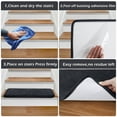 thumbnail image 6 of PURE ERA Bullnose Plush Carpet Stair Treads Cover 9.5"x30" 14pcs With 1pcs Matching Landing Mat Door Rug 24"x36"Self Adhesive Tape Free (Dark Gray), 6 of 10
