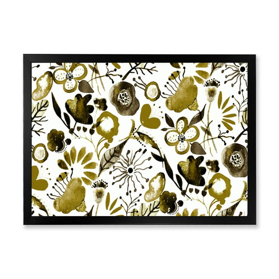 Designart 'Vital Abundance Of Wildflowers II' Modern Framed Art Print