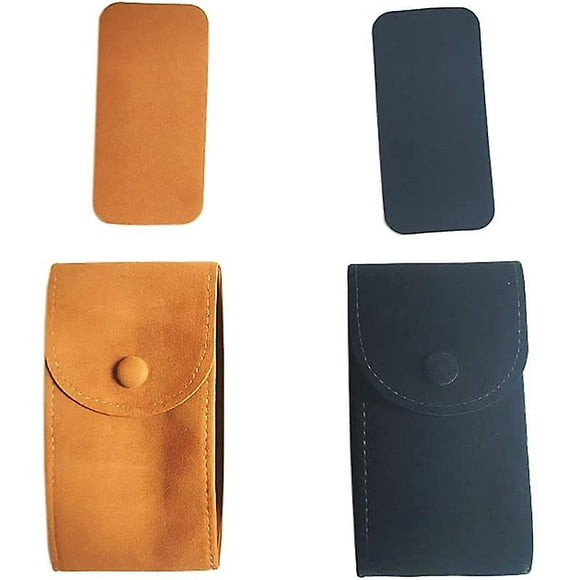 2Pcs Portable Watch Pouch Flannel Watch Pouch Travel Jewelry Pouch Watch Travel Case Watch Bracelet Storage Bag Case Jewelry
