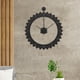 thumbnail image 3 of Engranaje mecánico Reloj de pared Sin tictac Reloj decorativo moderno Reloj de pared colgante minimalista Grande para sala de estar Oficina Casa , negro 50cmx59cm BLESIY reloj de pared, 3 of 8
