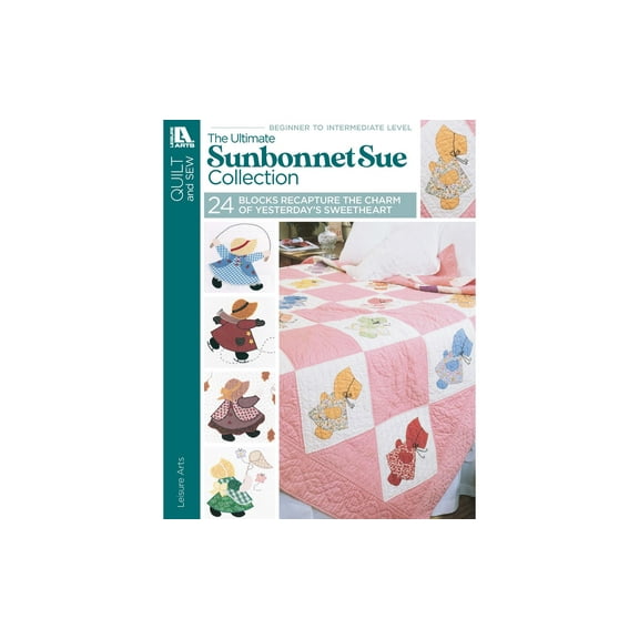 Leisure Arts Quilt Book - Ultimate Sunbonnet Sue Quilting Patterns Collection Quilt Book – Quilting Books With Twenty-Four Applique Block Patterns