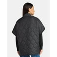 thumbnail image 3 of Time and Tru Women's Quilted Puffer, S/M, Black, Nylon, 3 of 5