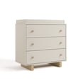 thumbnail image 3 of Storkcraft Texas 3 Drawer Chest with Removable Infant Changing Topper, Frosted Oat with Driftwood, 3 of 13