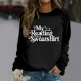 thumbnail image 2 of Fgnfyis Women's Casual Sweatshirts for Women with Canned Food Festival Print Crewneck Pullover Top Black XL, 2 of 4