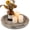 Whitewash, variant on Candlestick Tray: Round Wooden Decorative Candlestick Tray - Rustic Farmhouse Style Coffee Table Decoration - Tea Candlestick Tray, Suitable for Home Decor