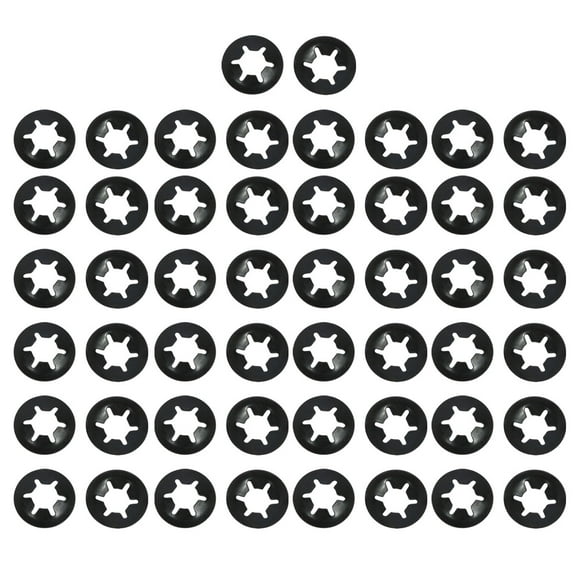 Unique Bargains Metal 50Pcs 6mm x 14mm Internal Tooth Locking Washers