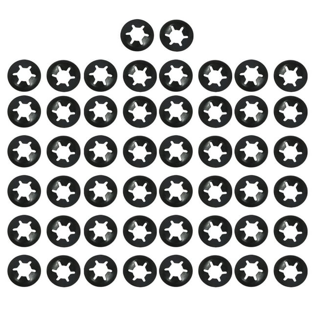 Unique Bargains 50 Pcs 6mm x 14mm Internal Tooth Starlock Star Lock Locking Washers