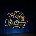 thumbnail image 2 of Handmadetneonsign Happy Birthday Neon Sign, Happy Birthday Light Wall Art Decor, Home Bedroom Party Wall Decor, 2 of 5