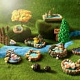 thumbnail image 4 of Accesorios de jardín de hadas Decoraciones al aire libre Kit de estanque en miniatura Estanque de jardín de hadas Mini casas de hadas y figuritas Adornos de césped para el hogar DIY Micro paisaje de musgo, piscina 3 piezas (diferentes estilos) brillar Electrónica, 4 of 5