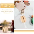 thumbnail image 3 of 12 Pcs Toddler Playset Outdoor Wooden Yo-Yo Balls Sensory Toy Rustic Room Decor, 3 of 3