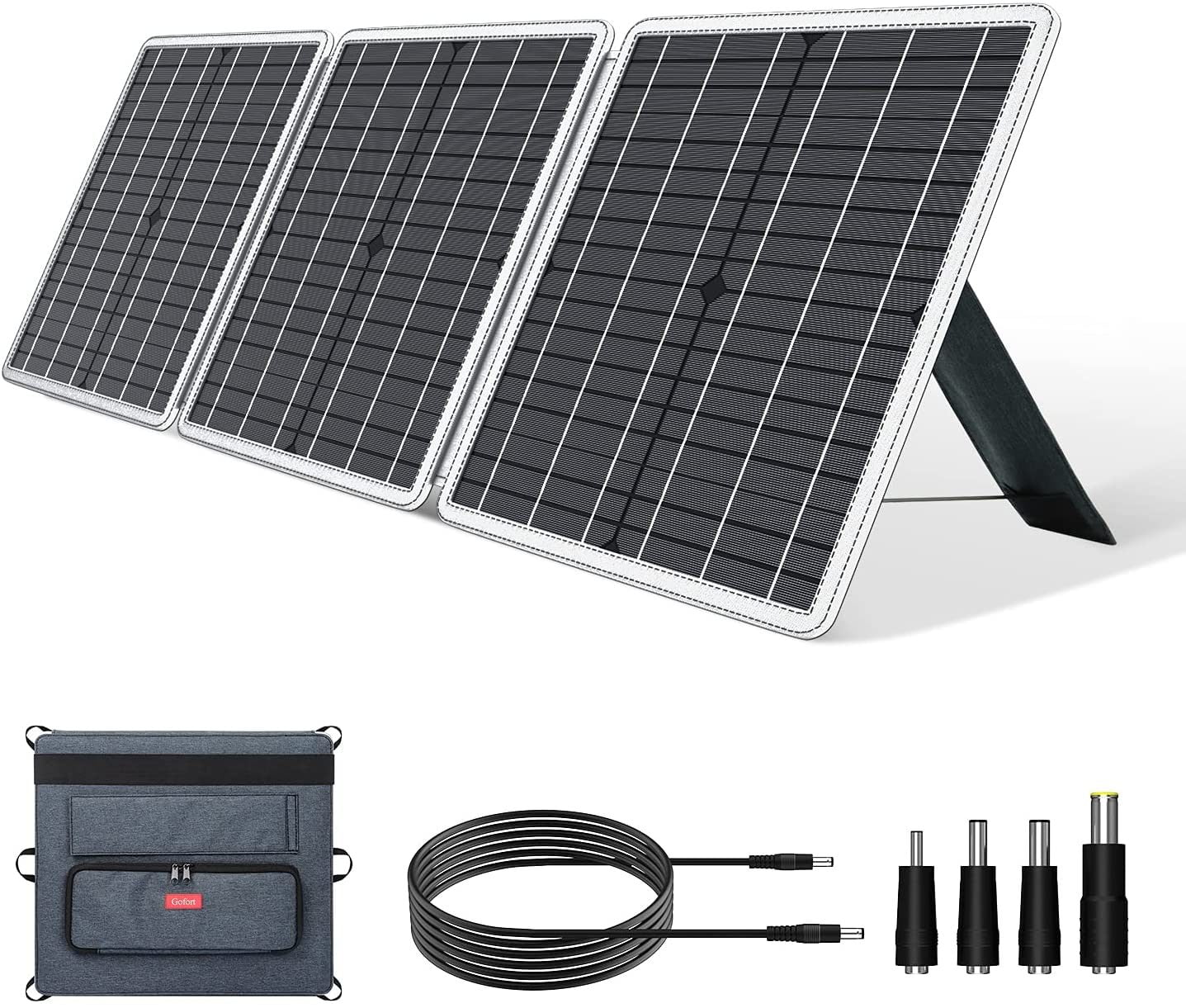 60W Foldable Solar Panel Power 240 Portable Generator QC3.0 USB Ports