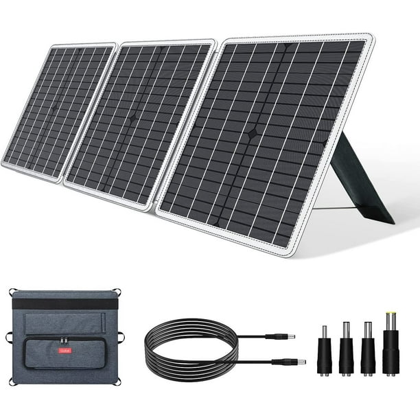 GOFORT 60W 18V Portable Solar Panel, Foldable Solar Charger with USB