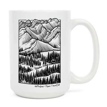 

15 fl oz Ceramic Mug Hoh Rainforest Washington Hurricane Ridge Dishwasher & Microwave Safe