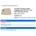 thumbnail image 2 of Automatic Transmission Filter - Compatible with 1995, 1997, 1999 - 2003 Volkswagen EuroVan 2000 2001 2002, 2 of 2