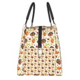 thumbnail image 4 of Vsdgher Holiday Thanksgiving Turkey Print Insulated Reusable Bags with Sturdy Zipper and Handles, Foldable Totes for Hot or Cold Food Bring or Delivery, 4 of 8