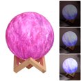 thumbnail image 3 of Luz de luna de impresión 3D recargable por USB de 12 cm de diámetro y 3 colores regulables, 3 of 8