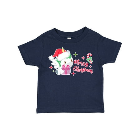 

Inktastic Merry Christmas with Alicorn Gift and Candy Cane Gift Toddler Boy or Toddler Girl T-Shirt